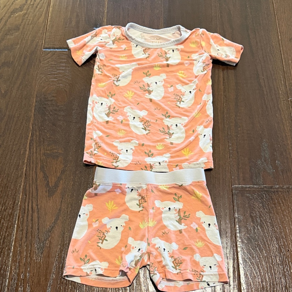 Adorable Little Sleepies Koala 2 piece shorts pajamas